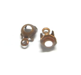 画像1: 1ring Brass Setting(OB) for 20ss (10個入り）