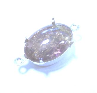 画像: 2ring Silver Plated Oval Setting for 14*10mm