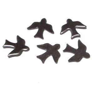 画像1: Silver Plated Mini Dove Stamping