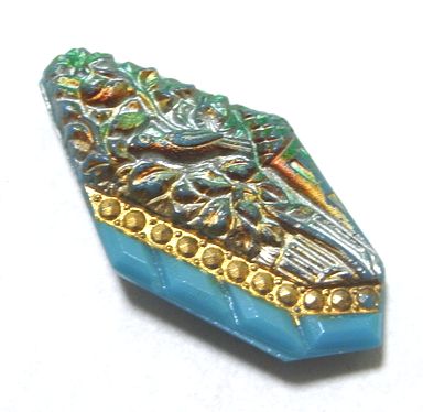 画像: Antique Art Deco Bird's Paradise Stone