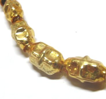 画像: Gold Cross Hollow Glass Beads(2個入り）